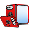 PC + TPU Magnetic Phone Case with Invisible Ring Holder, For iPhone Duo