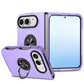 PC + TPU Magnetic Phone Case with Invisible Ring Holder, For iPhone Duo