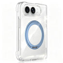 Crystal Clear Magnetic Phone Case with 360 Rotation Holder, For iPhone Duo
