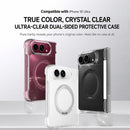 Crystal Clear Magnetic Phone Case with 360 Rotation Holder, For iPhone Duo