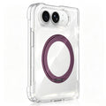 Crystal Clear Magnetic Phone Case with 360 Rotation Holder, For iPhone Duo