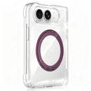 Crystal Clear Magnetic Phone Case with 360 Rotation Holder, For iPhone Duo