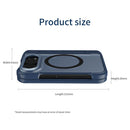For iPhone Duo Integrated Skin-Friendly Magnetic Phone Case with Holder