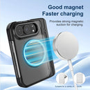 For iPhone Duo Integrated Skin-Friendly Magnetic Phone Case with Holder
