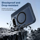 For iPhone Duo Integrated Skin-Friendly Magnetic Phone Case with Holder