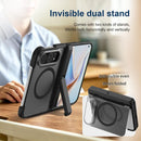 For iPhone Duo Integrated Skin-Friendly Magnetic Phone Case with Holder