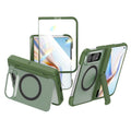 For iPhone Duo Integrated Skin-Friendly Magnetic Phone Case with Holder