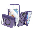 For iPhone Duo Integrated Skin-Friendly Magnetic Phone Case with Holder