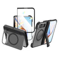 For iPhone Duo Integrated Skin-Friendly Magnetic Phone Case with Holder