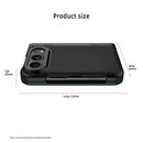 For iPhone Duo Integrated Flip Cover Holder Spray-Coated Finish Magnetic Phone Case