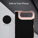 For iPhone Duo Integrated Flip Cover Holder Spray-Coated Finish Magnetic Phone Case