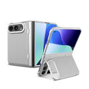 For iPhone Duo Integrated Flip Cover Holder Spray-Coated Finish Magnetic Phone Case