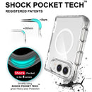 For iPhone Duo TPU PC Hybrid 2.5mm Thick Hinge Shockproof Magnetic Phone Case