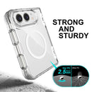 For iPhone Duo TPU PC Hybrid 2.5mm Thick Hinge Shockproof Magnetic Phone Case
