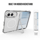 For iPhone Duo TPU PC Hybrid 2.5mm Thick Hinge Shockproof Magnetic Phone Case