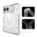 For iPhone Duo TPU PC Hybrid 2.5mm Thick Hinge Shockproof Magnetic Phone Case
