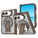 For iPhone Duo Invisible Fold Holder Magnetic Phone Case