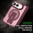 For iPhone Duo Invisible Fold Holder Magnetic Phone Case