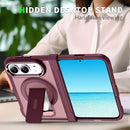 For iPhone Duo Invisible Fold Holder Magnetic Phone Case