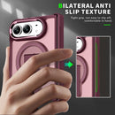 For iPhone Duo Invisible Fold Holder Magnetic Phone Case