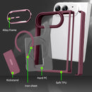 For iPhone Duo Invisible Fold Holder Magnetic Phone Case