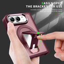 For iPhone Duo Invisible Fold Holder Magnetic Phone Case