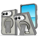 For iPhone Duo Invisible Fold Holder Magnetic Phone Case