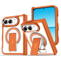 For iPhone Duo Invisible Fold Holder Magnetic Phone Case