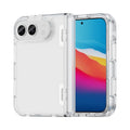 For iPhone Duo PC Hybrid TPU Airbag Folding Center Axis Phone Case