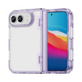 For iPhone Duo PC Hybrid TPU Airbag Folding Center Axis Phone Case