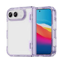 For iPhone Duo PC Hybrid TPU Airbag Folding Center Axis Phone Case