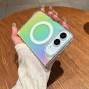 For iPhone Duo Gradient Colour MagSafe Airbag Full Coverage Phone Case