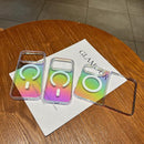 For iPhone Duo Gradient Colour MagSafe Airbag Full Coverage Phone Case