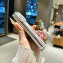 For iPhone Duo Axial Magnetic Shell Pattern Phone Case with 360 Holder