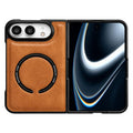 Textured Magnetic Magsafe PU Phone Case, For iPhone Duo