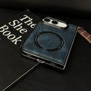 Textured Magnetic Magsafe PU Phone Case, For iPhone Duo