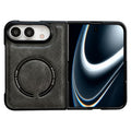 Textured Magnetic Magsafe PU Phone Case, For iPhone Duo