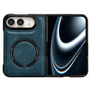 Textured Magnetic Magsafe PU Phone Case, For iPhone Duo