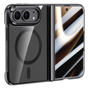 For iPhone Duo Integrated HD Film Electroplated Crystal Clear Center Axis Magnetic