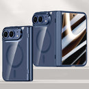 For iPhone Duo Integrated HD Film Electroplated Crystal Clear Center Axis Magnetic
