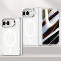 For iPhone Duo Integrated HD Film Electroplated Crystal Clear Center Axis Magnetic