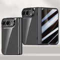 For iPhone Duo Integrated Privacy Film Electroplated Crystal Clear Center Phone Case