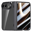 For iPhone Duo Integrated Privacy Film Electroplated Crystal Clear Center Phone Case