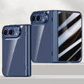 For iPhone Duo Integrated Privacy Film Electroplated Crystal Clear Center Phone Case