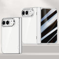 For iPhone Duo Integrated Privacy Film Electroplated Crystal Clear Center Phone Case