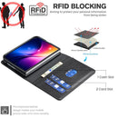For iPhone Duo Litchi Texture RFID Anti-theft Leather Phone Case