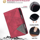 Magnetic Buckle Rhombus Texture Leather Phone Case, For iPhone Duo