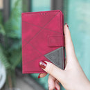 Magnetic Buckle Rhombus Texture Leather Phone Case, For iPhone Duo
