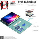 Colour Matching RFID Anti-theft Leather Phone Case, For iPhone Duo