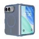 For iPhone Duo Frosted PC Hybrid TPU Magnetic Phone Case
